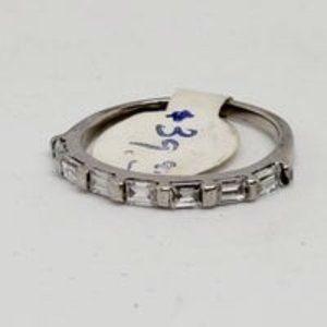 Real .925 Sterling Silver CZ Band
